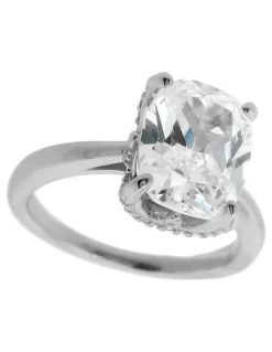 Georgini Sydney Soiree Elaine Cushion Cut Ring in Silver