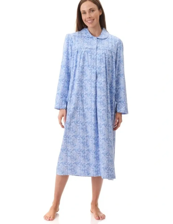 Givoni Kora Mid Collared Nightie in Blue