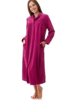 Givoni Mid Button Gown in Red