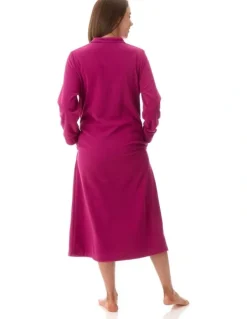 Givoni Mid Button Gown in Red
