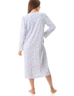 Givoni Poppy Mid Length Nightie in Blue