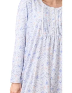 Givoni Poppy Mid Length Nightie in Blue