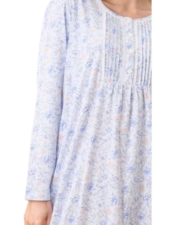 Givoni Poppy Mid Length Nightie in Blue