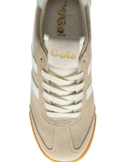 Gola Elan Trainer Shoe in Bone/White