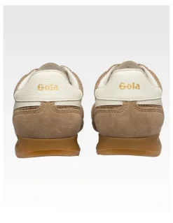 Gola Tornado Zephyr Women's Trainer in Light Caramel and Off White