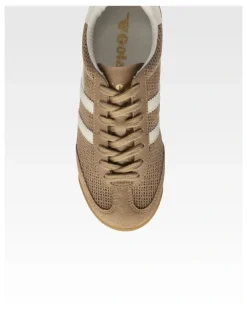 Gola Tornado Zephyr Women's Trainer in Light Caramel and Off White