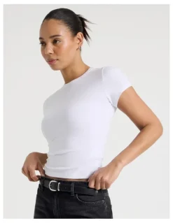 GRAB Baby Tee in White