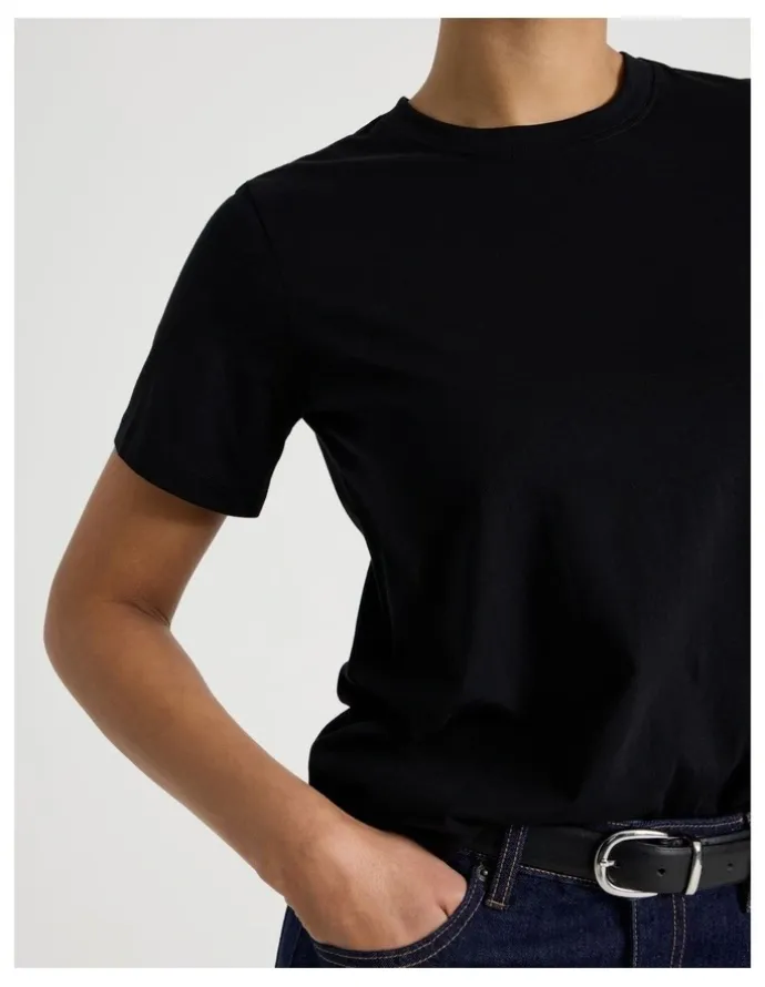 GRAB Crew Neck Tee in Black