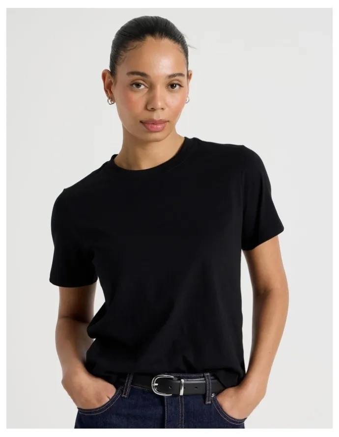GRAB Crew Neck Tee in Black