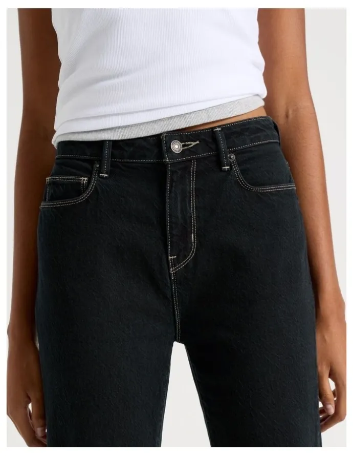 GRAB Mom High Rise Jeans in Deep Washed Down Vintage Indigo