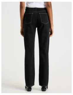 GRAB Mom High Rise Jeans in Deep Washed Down Vintage Indigo
