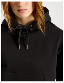 GRAB Oversized Hoodie With Seam Details in Black