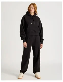 GRAB Oversized Hoodie With Seam Details in Black