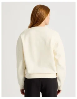 GRAB Oversized Sweater With Seam Details in Off White
