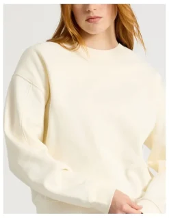 GRAB Oversized Sweater With Seam Details in Off White