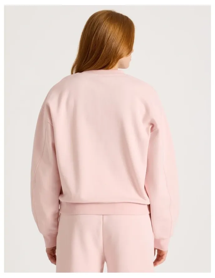 GRAB Oversized Sweater With Seam Details in Light Pink