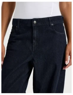 GRAB Relaxed Low Rise Jean In Rinse