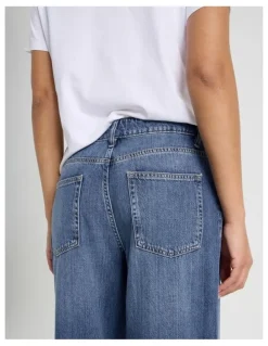 GRAB Relaxed Low Rise Jean In Medium Wash