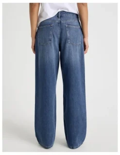 GRAB Relaxed Low Rise Jean In Medium Wash