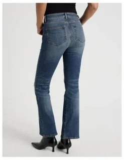 GRAB Sculpt Bootcut Mid Rise Jeans in Dark Wash