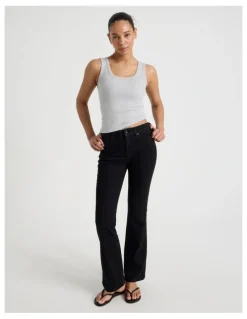 GRAB Slim Fit Scoop Neck Tank in Light Heather Grey