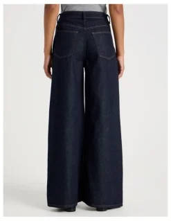 GRAB Wider Leg High Rise Jean In Rinse
