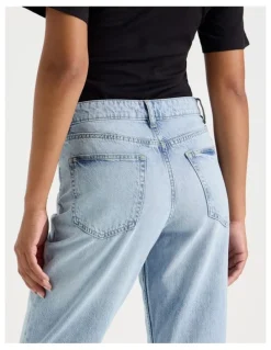 GRAB Flare High Rise Jeans in Light Wash