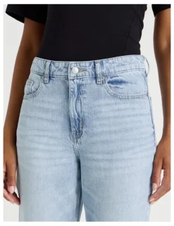 GRAB Flare High Rise Jeans in Light Wash