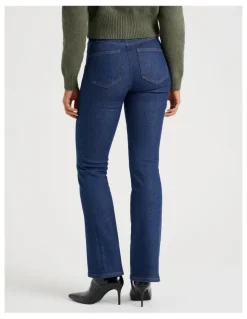 GRAB Sculpt Bootcut Mid Rise Jeans in Rinse