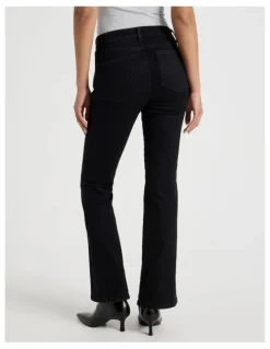 GRAB Sculpt Bootcut Mid Rise Jeans in Black