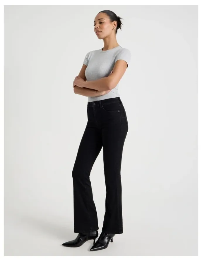 GRAB Sculpt Bootcut Mid Rise Jeans in Black