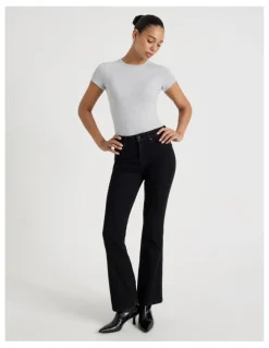 GRAB Sculpt Bootcut Mid Rise Jeans in Black