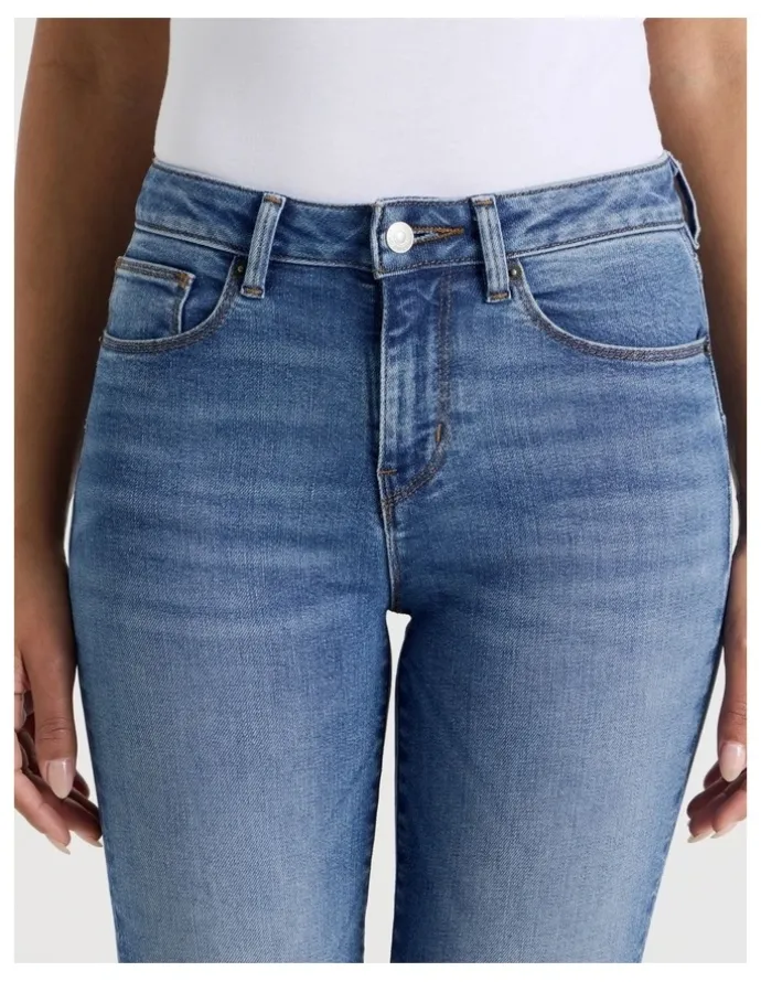 GRAB Sculpt Bootcut Mid Rise Jean In Bright Indigo