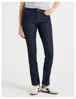 GRAB Slim Mid Rise Jeans in Rinse