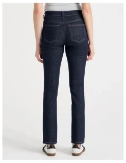 GRAB Slim Mid Rise Jeans in Rinse
