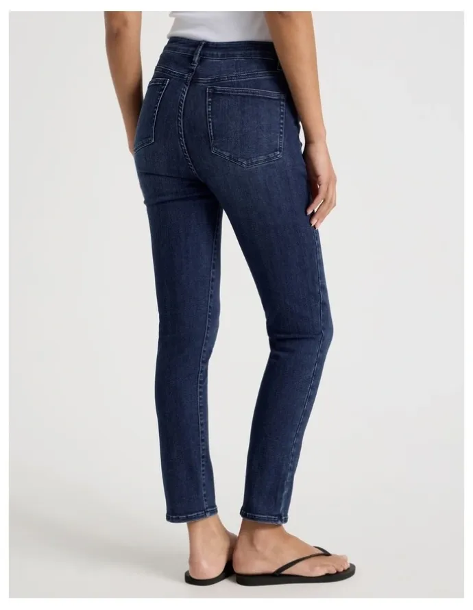 GRAB Slim Shape In High Rise Jean In Dark Indigo