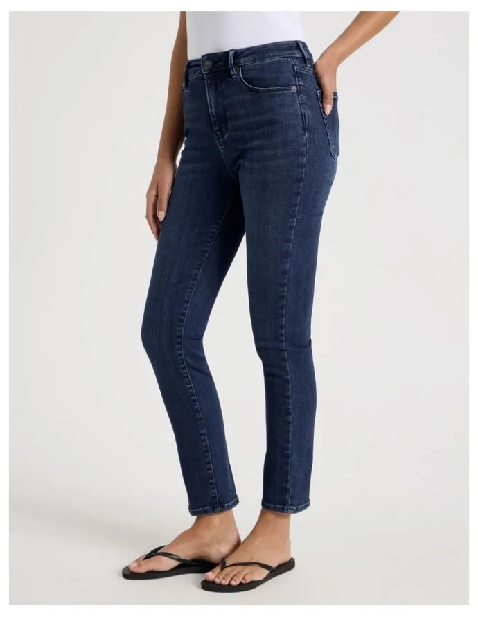 GRAB Slim Shape In High Rise Jean In Dark Indigo
