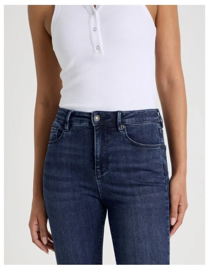 GRAB Slim Shape In High Rise Jean In Dark Indigo