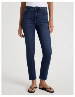 GRAB Slim Shape In High Rise Jean In Dark Indigo