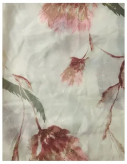 Gregory Ladner Floral Scarf in Ivory