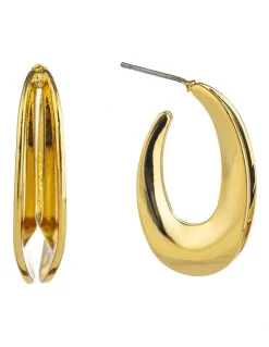 Gregory Ladner GJEC073M Hoops Earrings in Gold