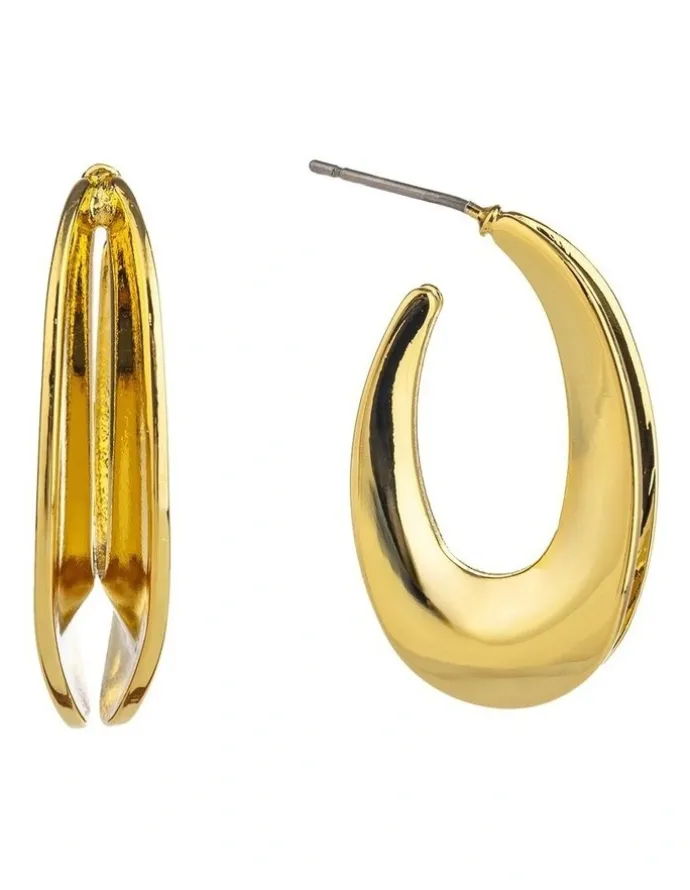 Gregory Ladner GJEC073M Hoops Earrings in Gold