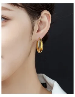 Gregory Ladner GJEC073M Hoops Earrings in Gold