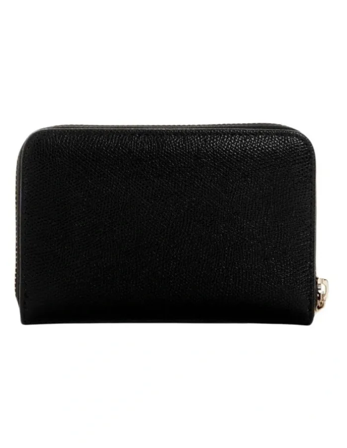 Guess Amorette Medium Zip Around Wallet in Black