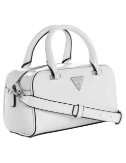Guess Arnela Mini Satchel Bag in White