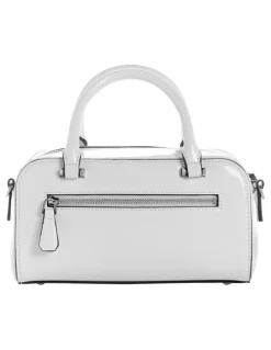 Guess Arnela Mini Satchel Bag in White