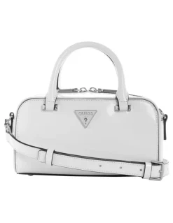 Guess Arnela Mini Satchel Bag in White
