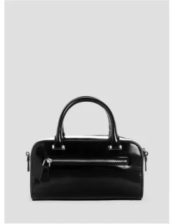 Guess Arnela Mini Satchel Bag in Black