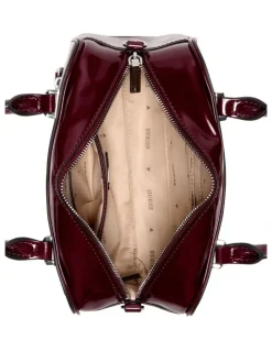 Guess Arnela Mini Satchel Bag in Burgundy