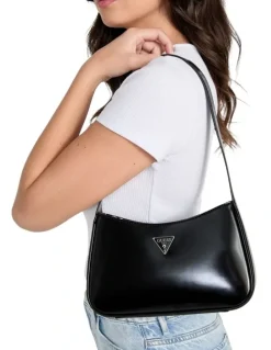 Guess Arnela Top Zip Shoulder Bag in Black